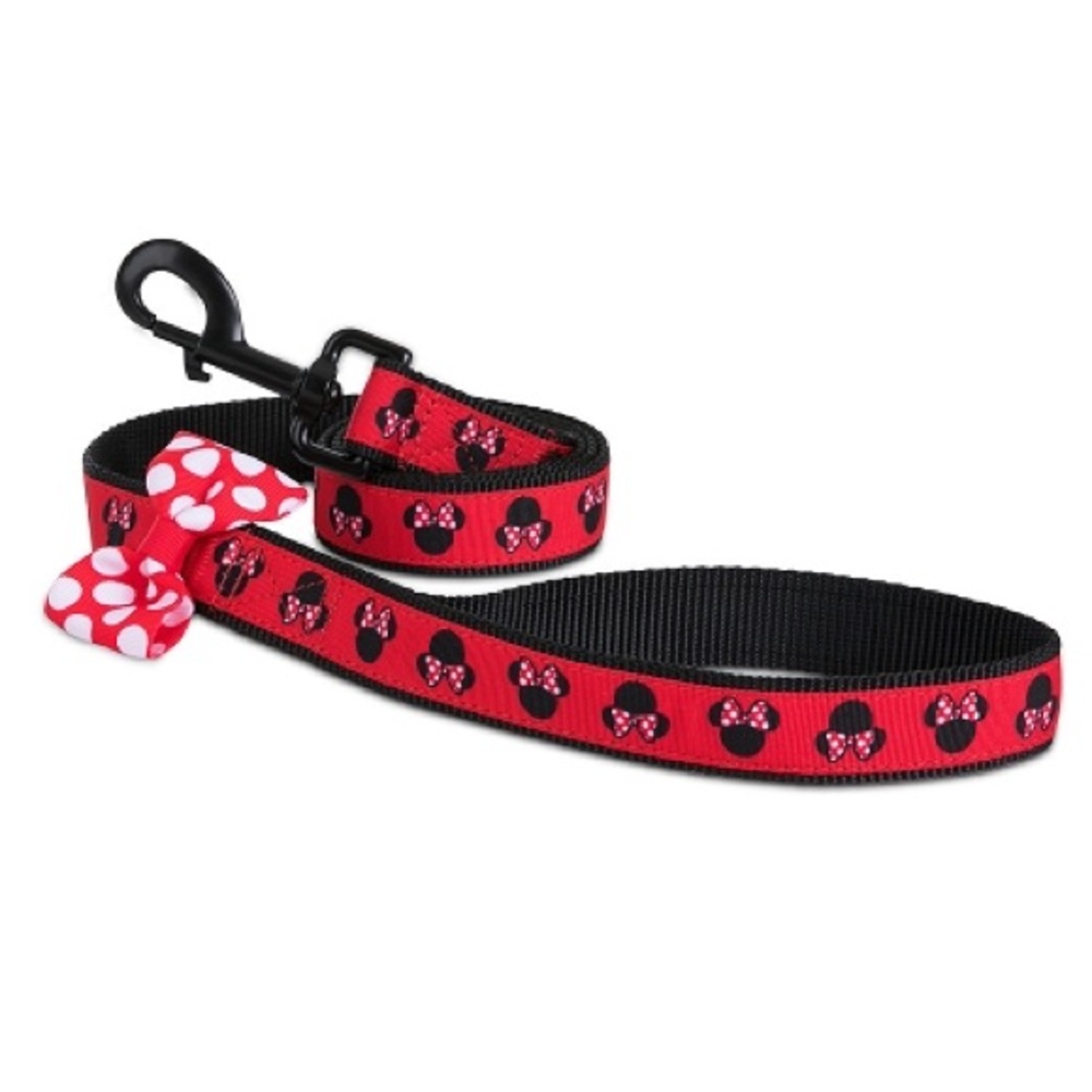 ❤️Disney Tails Dog Lead/Leash Minnie Mouse Dot Bow
